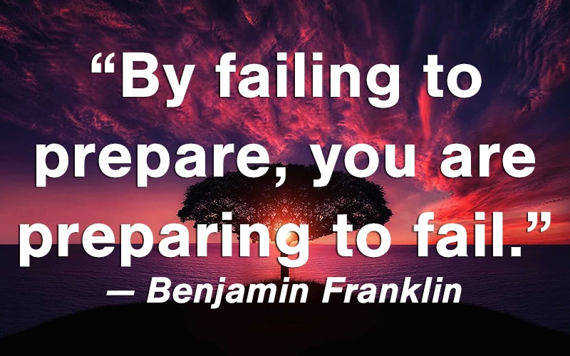 failing to prepare